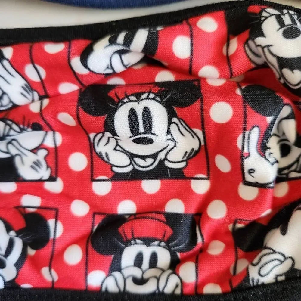 Disney Mickey Minnie mouse masks kids New 4 piece bundle polka dot